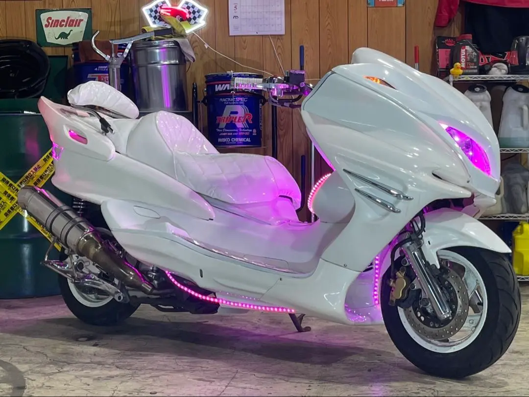 【極レア】マジェスティ250C 極太リアシーシーバーセット背もたれ Amazon | MAJESTY マジェスティ250/C SG03J メッキ タンデムバー
