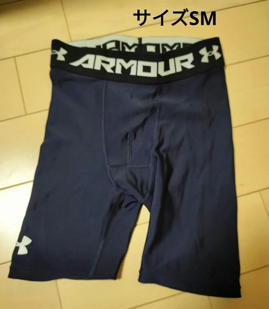 Thumbnail of Price reduced! UNDER ARMOUR inner tights SM navy