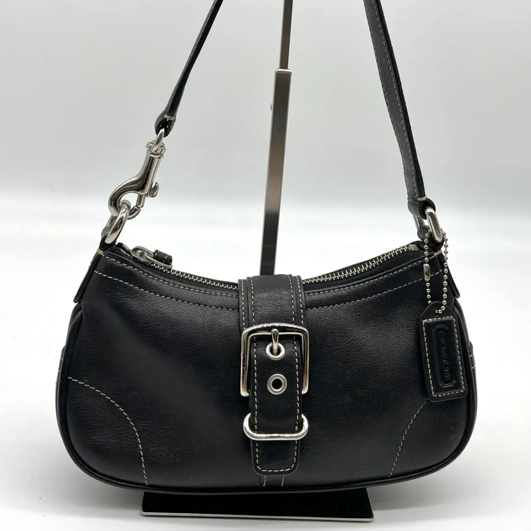 COACH 7542 SOHO ショルダーハンドバッグ Coach 7542 Black Leather Soho Shoulder Bag – Rediscover Vintage