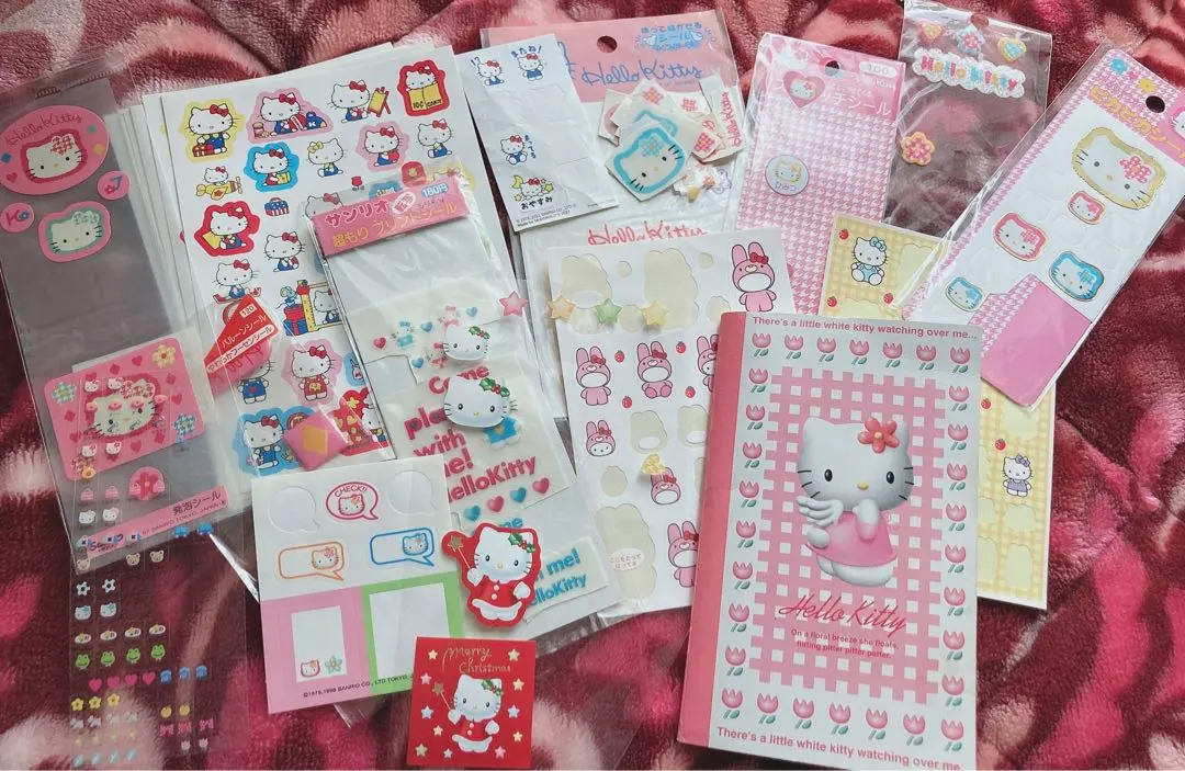Thumbnail of [Rare] Heisei Retro Hello Kitty Flake Stickers, Stickers, Sticker Book, Kitty, Rare