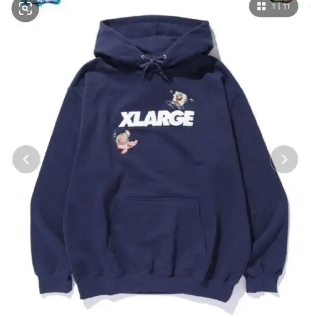 入手困難】✨XLARGE×SpongeBob VARSITY JACKET M