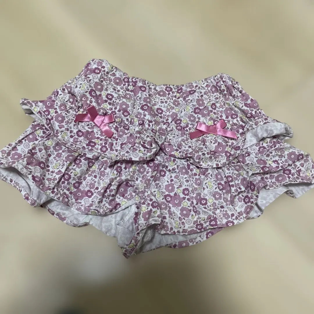 Thumbnail of Frilly floral pants 90, skirt-style culottes, BeBe