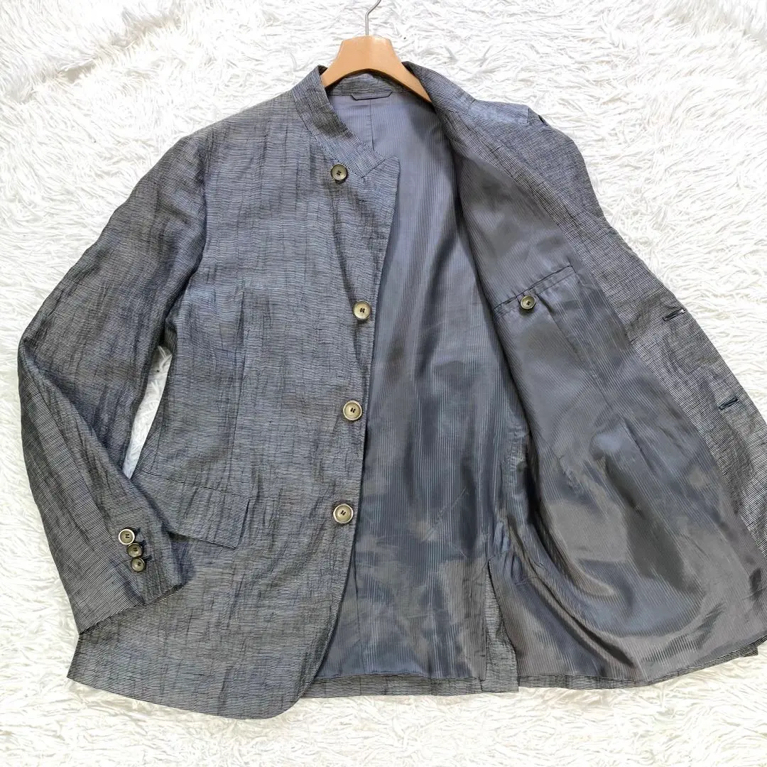 Giorgio Armani ノーカラージャケット 赤 美品 90's] 