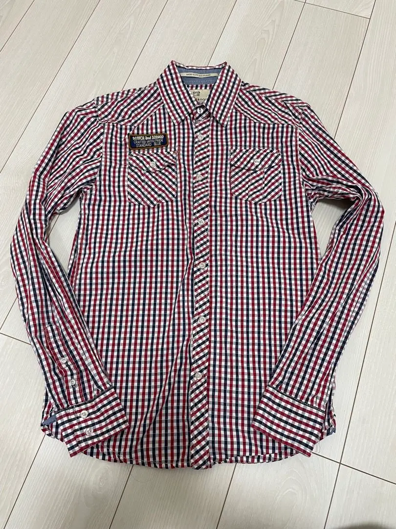 Thumbnail of Scotch & Soda Checkered Long Sleeve Shirt