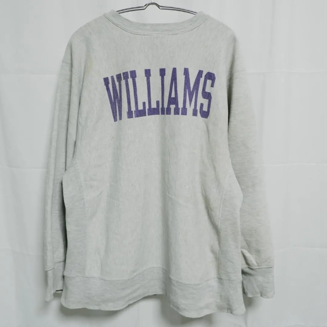 90s チャンピオン　リバースウィーブ　L ネイビー　WILLIAMS CHAMPION チャンピオン 80〜 90年代 USA製 トリコタグ リバース