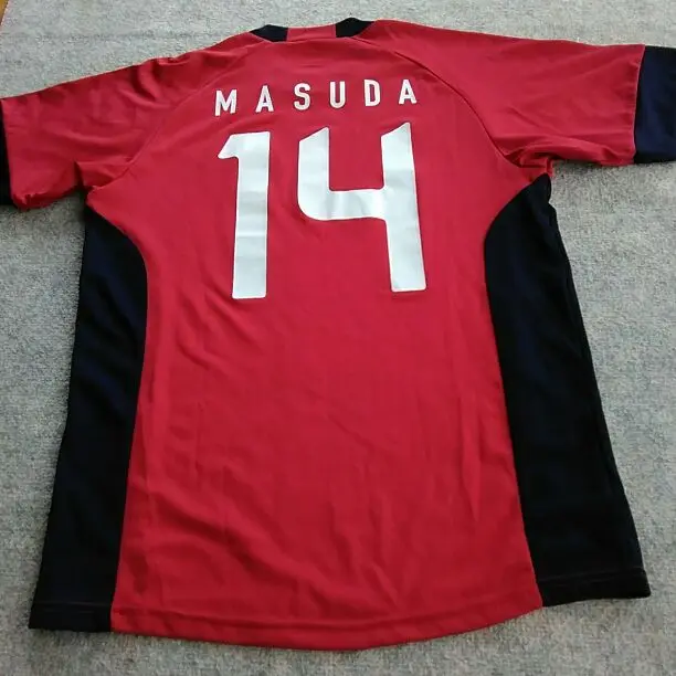 鹿島アントラーズ ユニフォーム型Tシャツ 増田誓志 サイン入り 2004年 鹿島アントラーズ 直筆サイン入り ユニフォーム - メルカリ