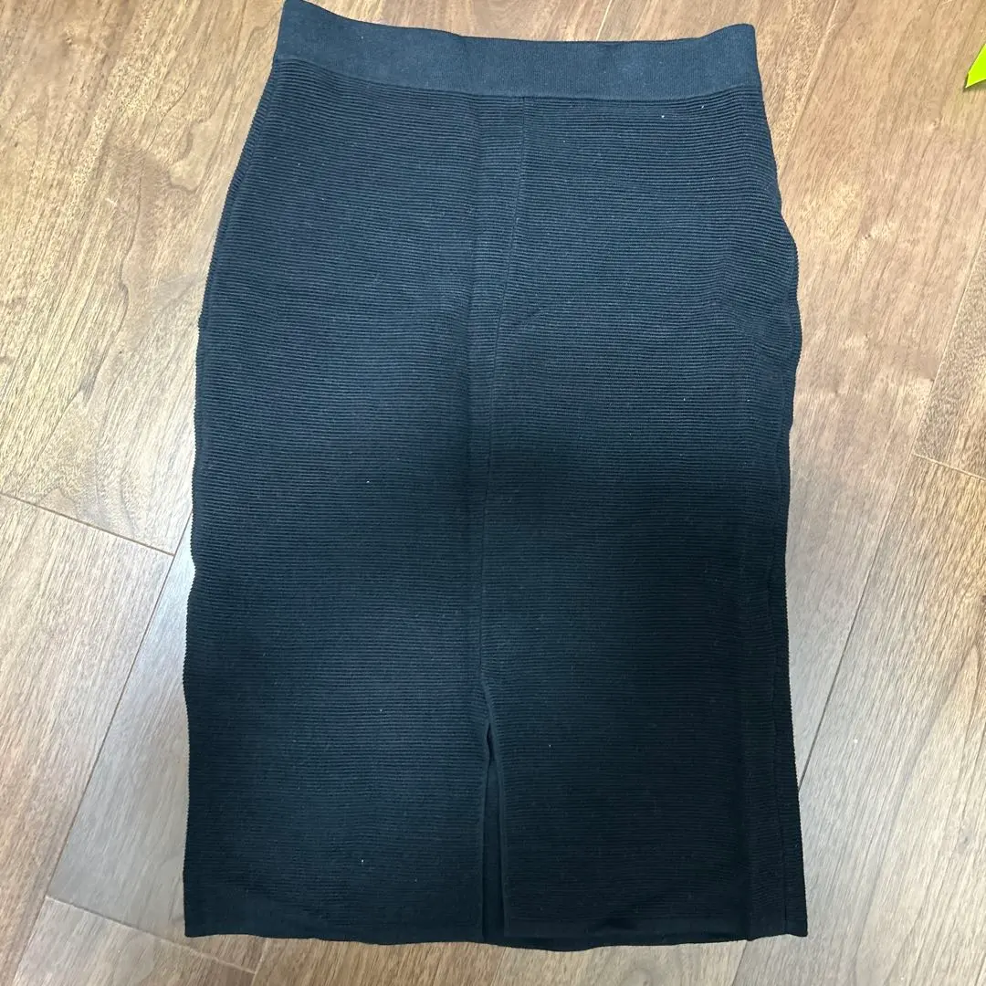 Thumbnail of Black nylon tight skirt, size M
