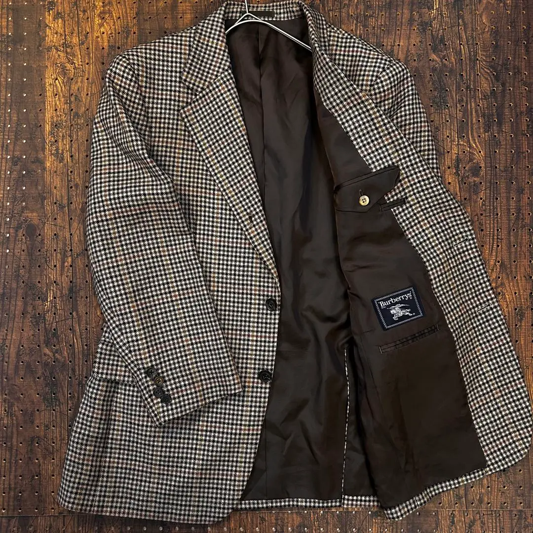 BURBERRY ベージュ テーラードジャケット 1円 良品 L~XL.LL バーバリー BURBERRY テーラードジャケット 2B