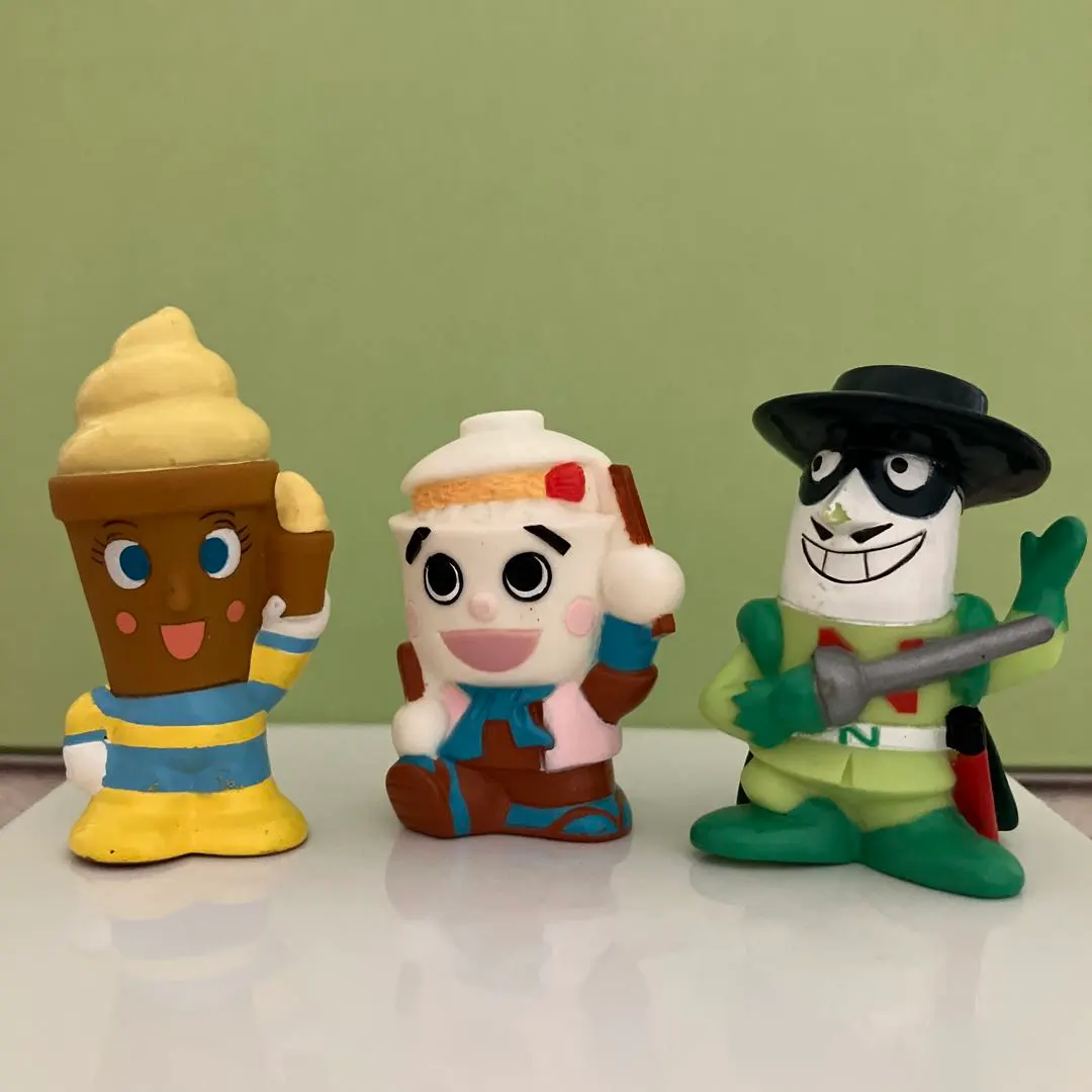 Thumbnail of Anpanman Friends Soft Vinyl Figures Set of 3 Finger Puppets Retro