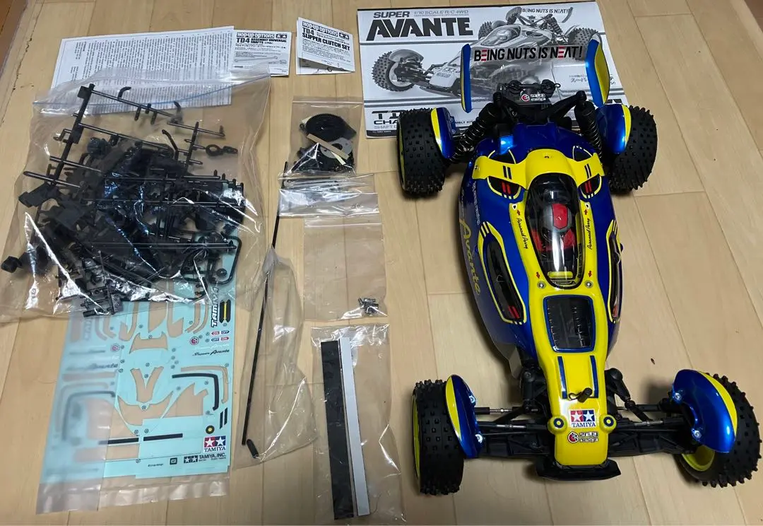 [変更あり]タミヤ スーパーアバンテ TD4 オプション スペア有り 変更あり]タミヤ スーパーアバンテ TD4 オプション スペア有り