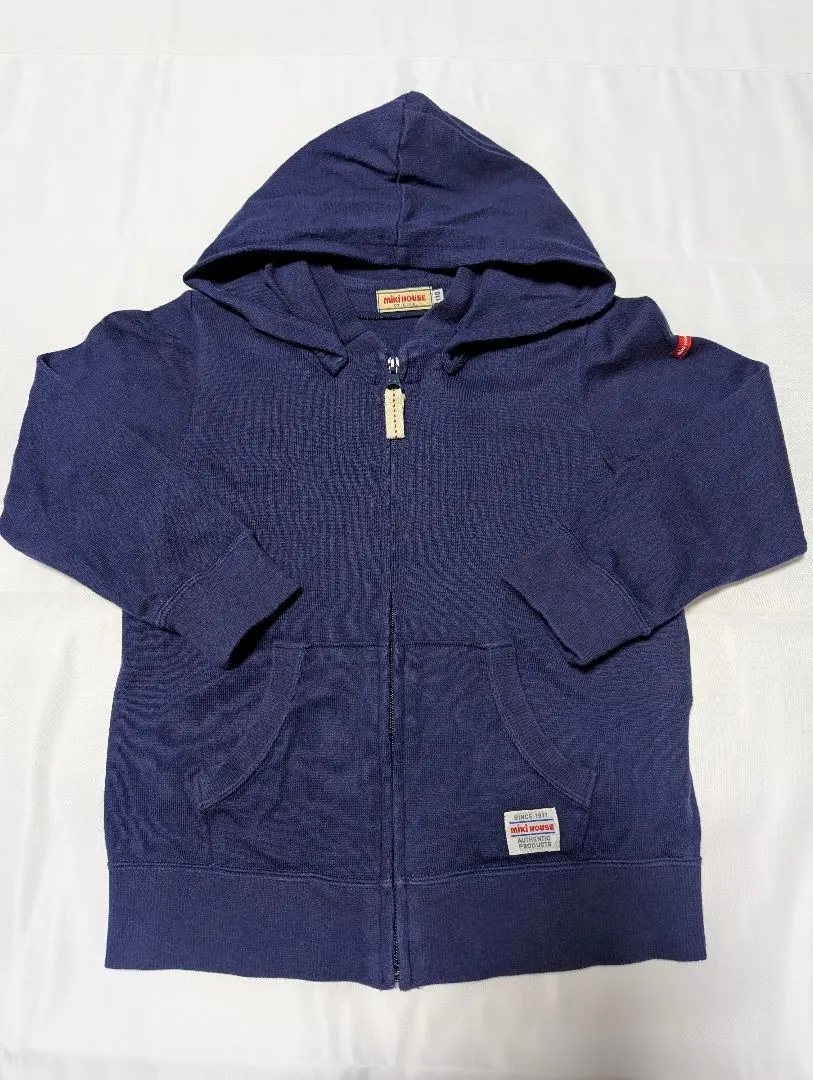 Thumbnail of Mikihouse full-zip hoodie, 110cm, thin