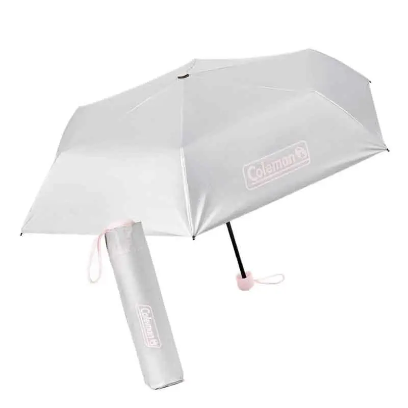 2本セット Coleman 折りたたみ傘 グレー 晴雨兼用 新品 2本 Coleman 晴雨兼用 自動開閉 折りたたみ傘55cm