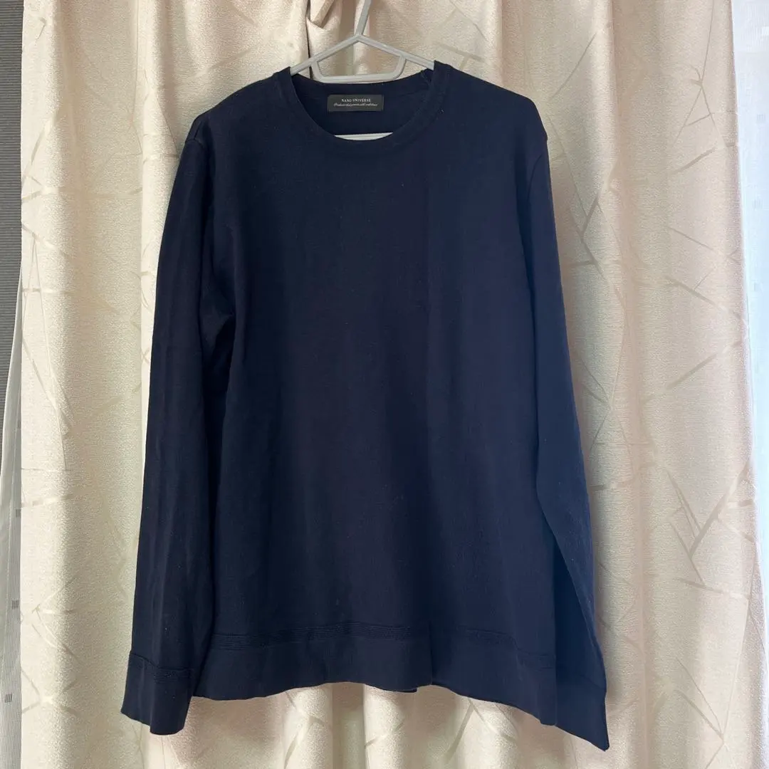 Thumbnail of NANO UNIVERSE Navy Long Sleeve Knit