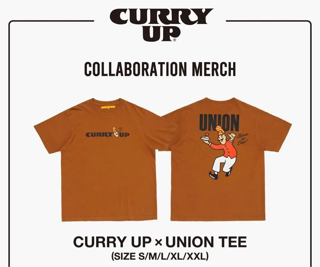 送料無料！CURRY UP x UNION LA TEE UNION（ファッション） UNION ORIGINAL ユニオン オリジナル