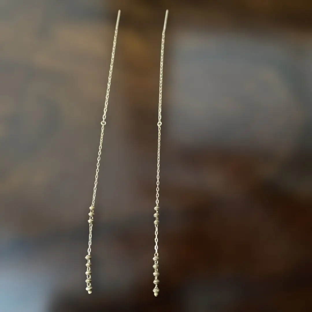 Thumbnail of COCOSHNIK 10K Long Chain Earrings