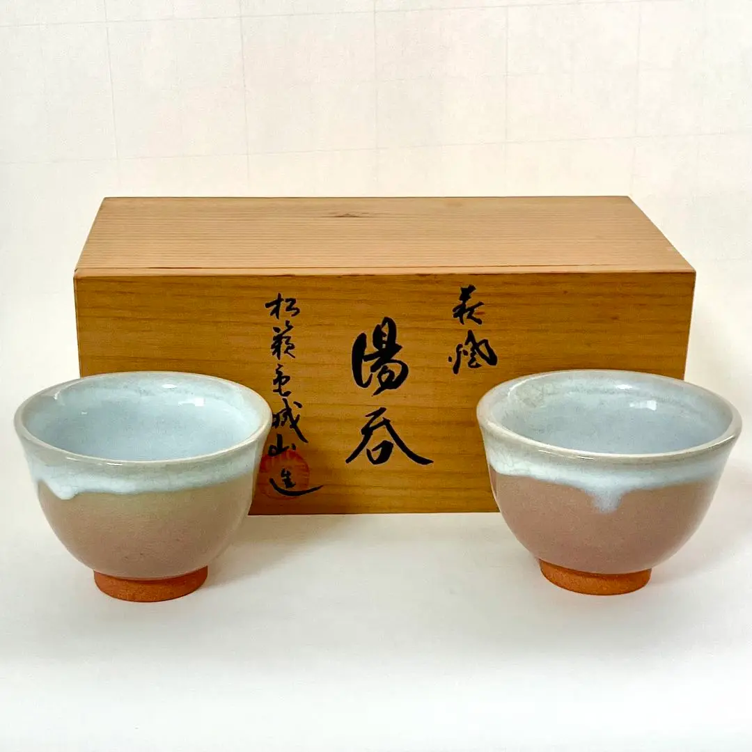 茶道具 萩焼 茶碗 城山窯 松籟庵 金子信彦 共箱 陶芸 濃茶 茶会 稽古 茶道具 萩焼 茶碗 城山窯 松籟庵 金子信彦 共箱 陶芸 濃茶 茶会