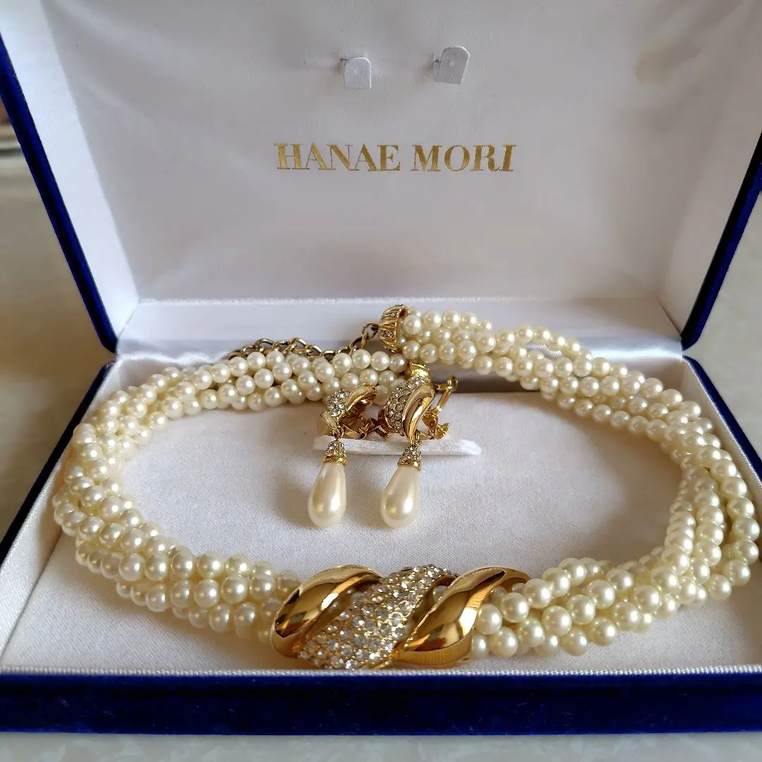 美品！特大！　HANAE MORI　真珠　パール ネックレス　イヤリング　セット 2025年最新】森英恵 装飾：パール ネックレスの人気アイテム