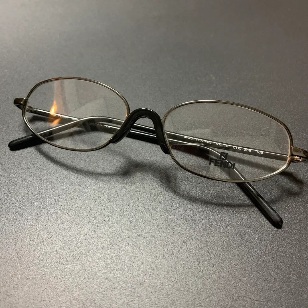 FENDI メガネチェーン FENDI フェンディ 眼鏡チェーン グラスコード メタル ゴールド