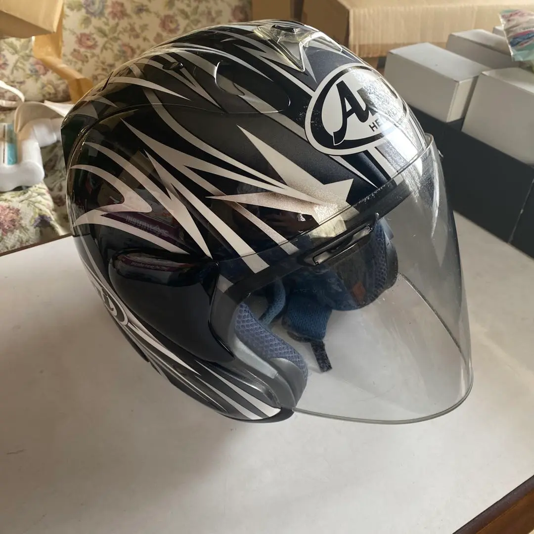 アライSZ-RAM3 白 Lサイズ 美品 Arai アライSZ-RamⅢ WHITE ホワイトSZ-Ram3 ジェットヘルメット
