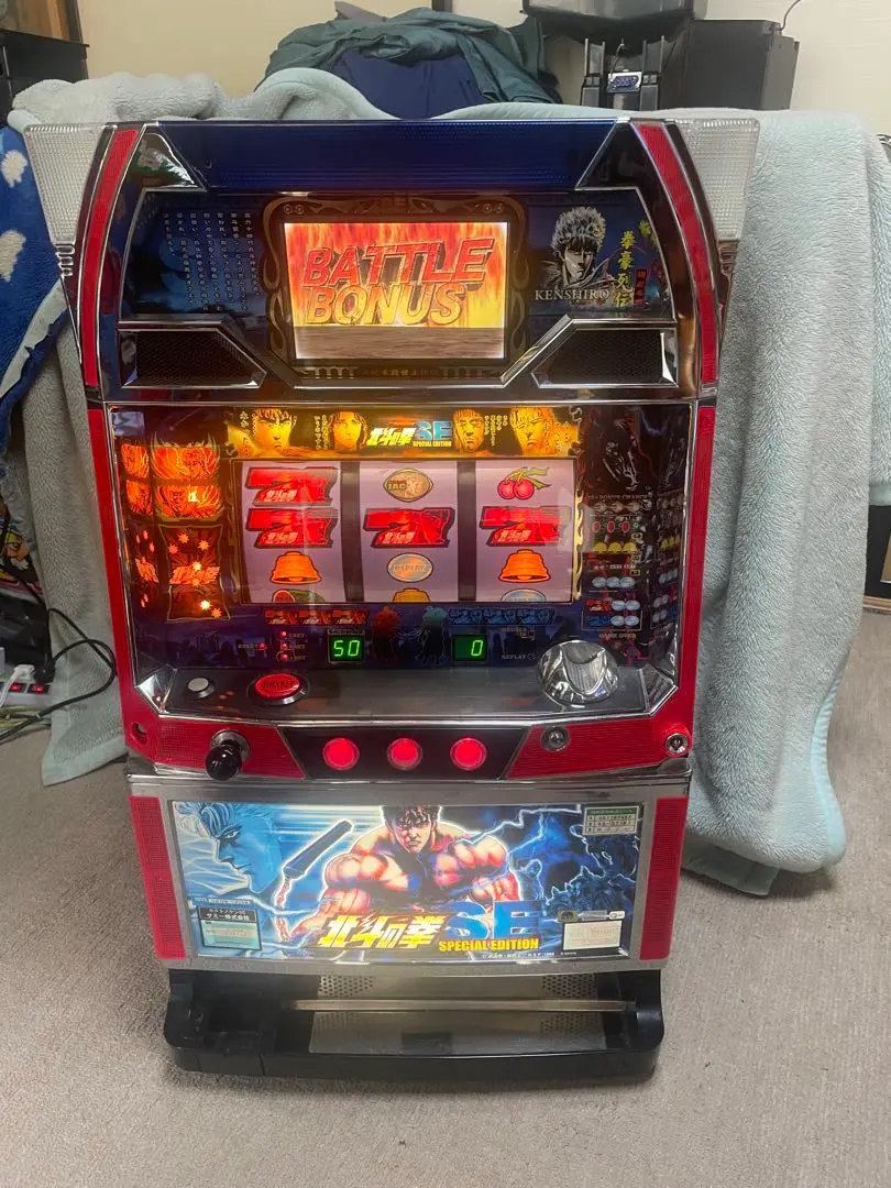 北斗の拳　SE 実機　ジャンク　家庭用電源　メダル Sammy - スロット パチスロ 北斗の拳 SE 実機 コインの通販 by