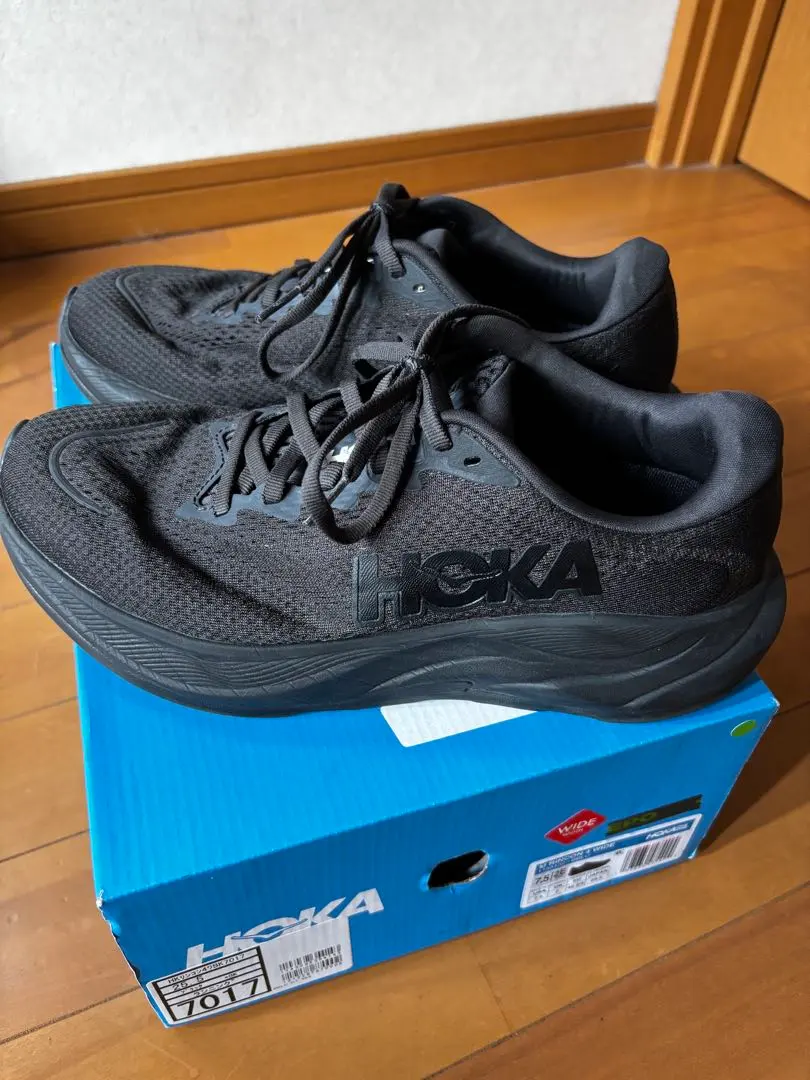 Thumbnail of HOKA RINCON 4 WIDE 25.5cm Black