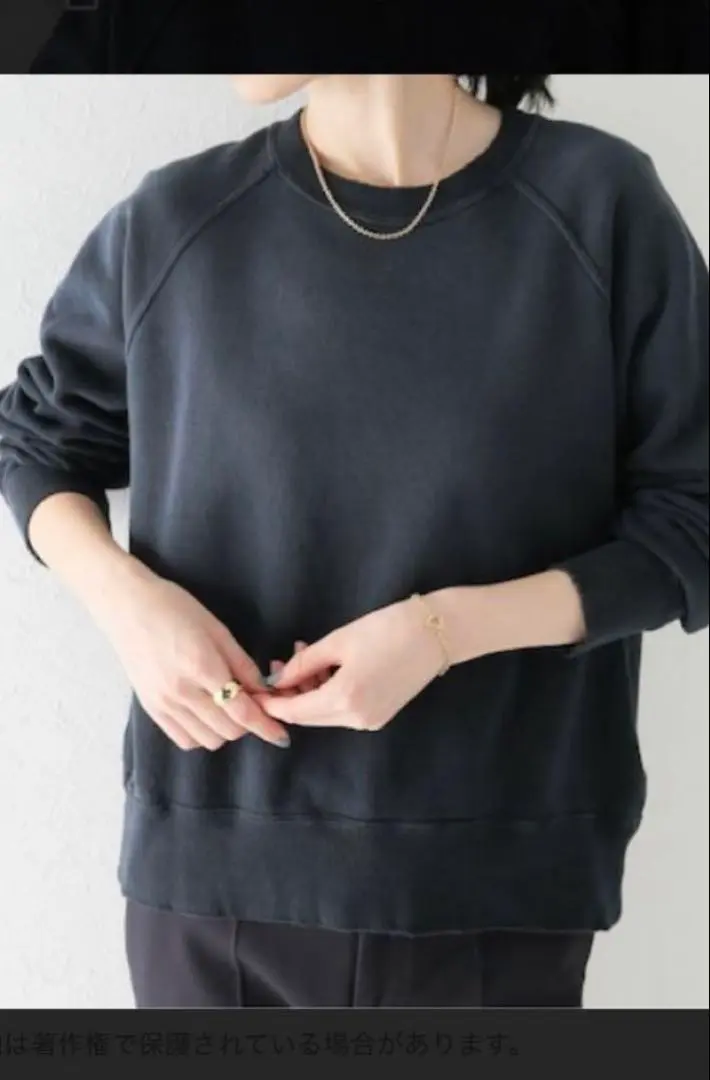 【美品】Plage minimal スウェット Plage(プラージュ) / 22SS/minimalスウェット/ポリエステル/WHT