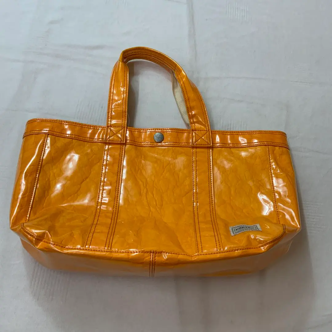 Porter ビニールトート　DICE オレンジ キャンパス地　新品・未使用 DICE(ダイス) TOTE BAG(L) | 吉田カバンホームページ | YOSHIDA