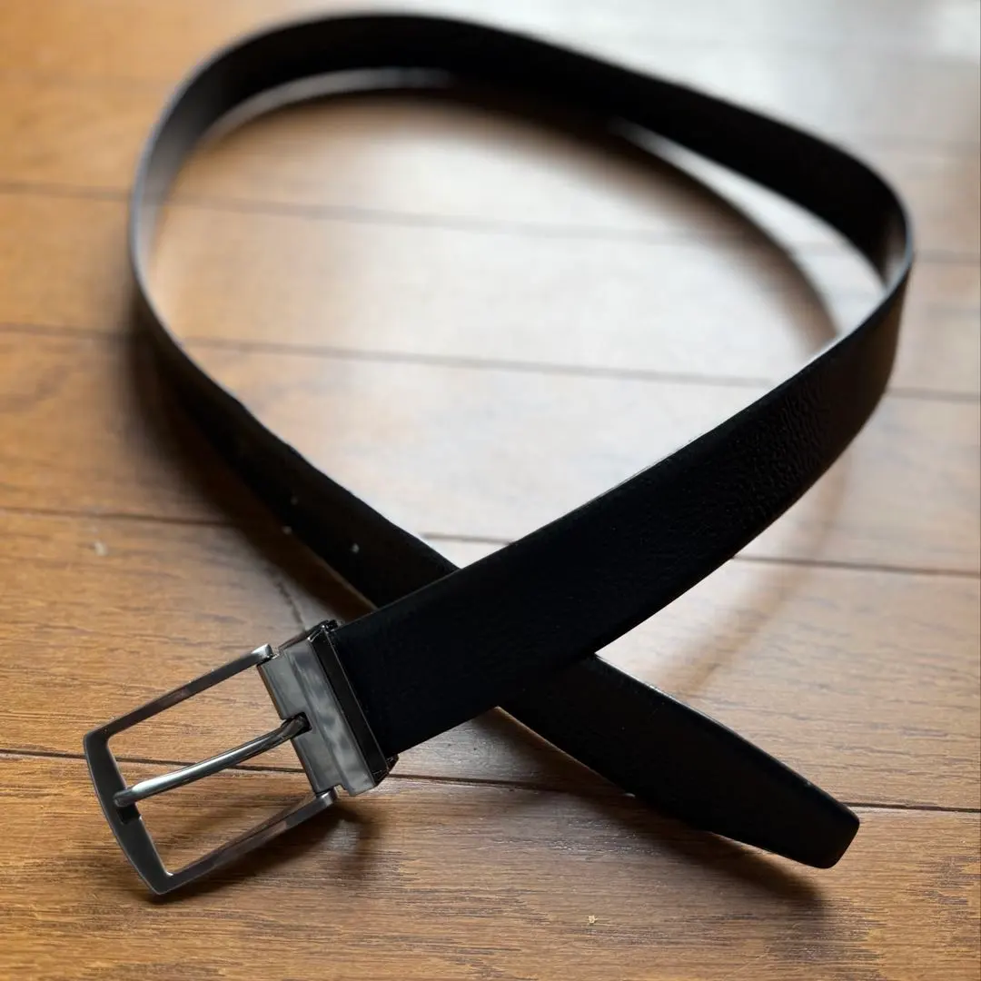 Thumbnail of GIORGIO ARMANI Logo Embossed Belt Leather Belt Total Length 118cm