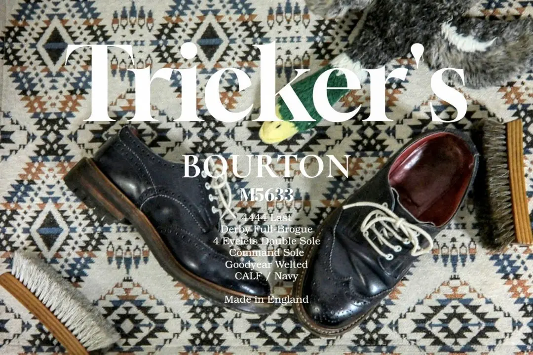 トリッカーズバートンTricker's BOURTON UK5.5 美品 Tricker's トリッカーズ BOURTON バートン COUNTRY SHOE