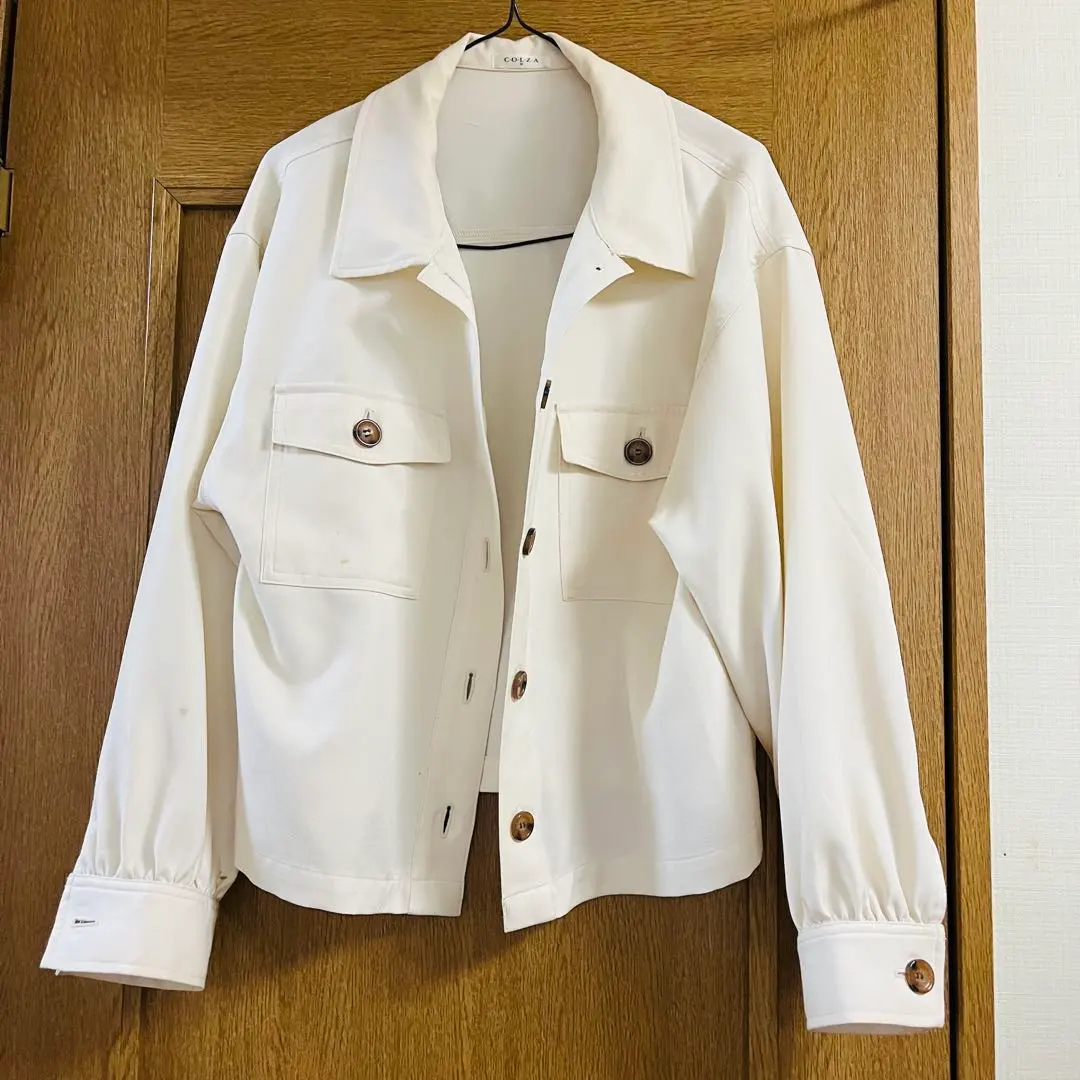 Thumbnail of Honeys Ivory Button-Up Jacket, Size M