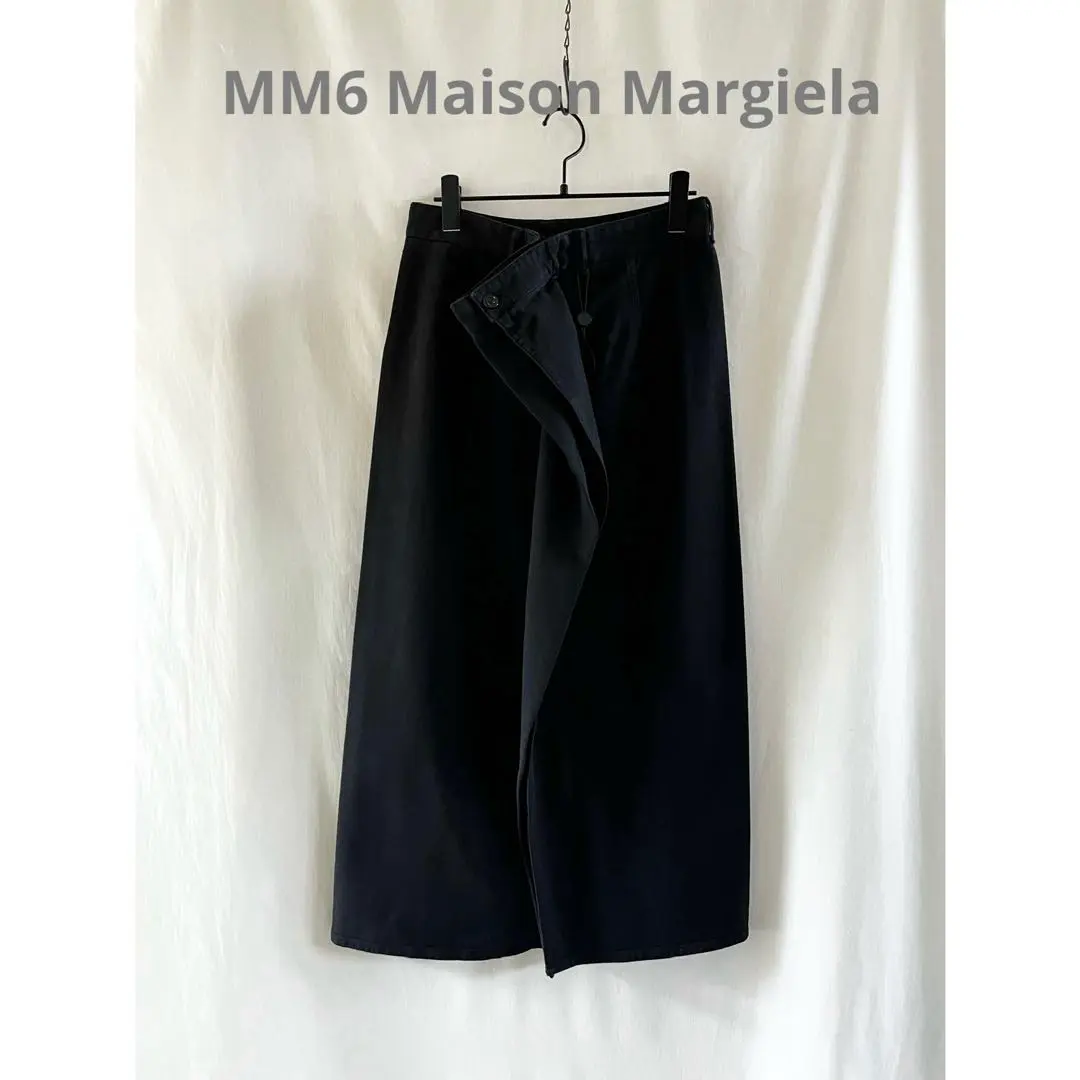 【未使用】MM6 MaisonMargiela 馬吉拉 黑色牛仔裙 的縮圖