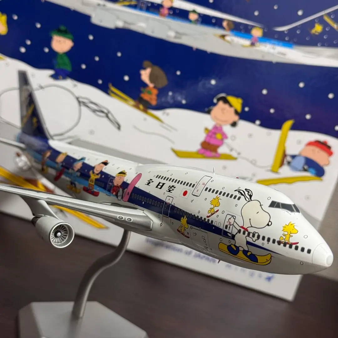 1/400 全日空 747-400D スヌーピー号 ANA Boeing 747-400D JA8965 1/200 Special Snoopy Painted