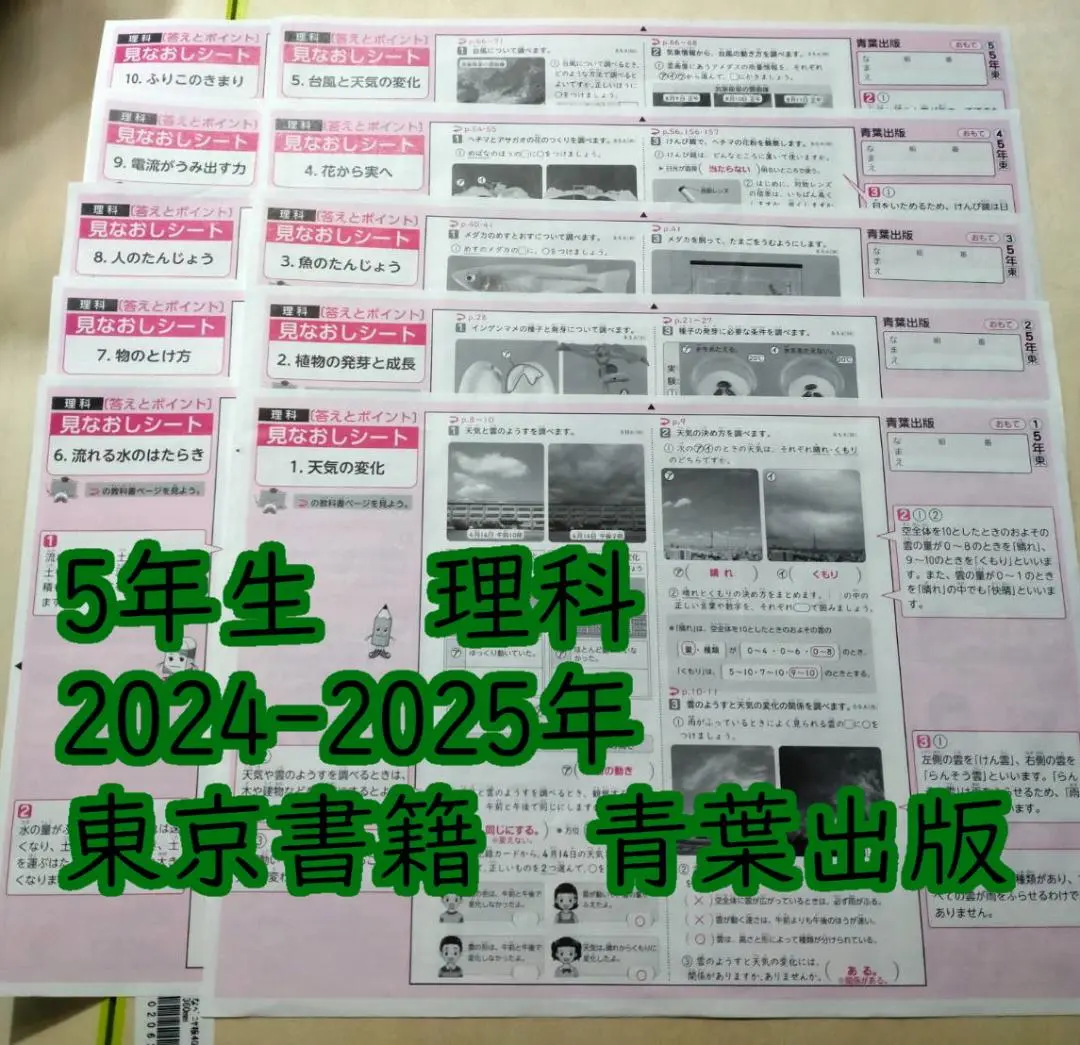 2024年度 5年生 社会 カラーテスト　見直しシート　教育出版　青葉出版 2024年度 5年生 社会 カラーテスト 見直しシート 教育出版 青葉