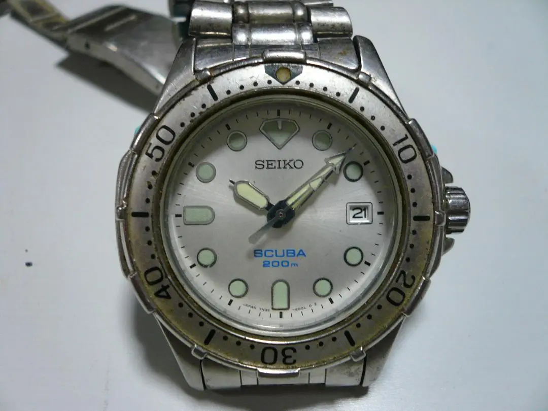 セイコー　腕時計　ダイバーズ　7n35-6000 Seiko 7N35-6000 Analog Quartz Men Scuba Air Diver 200M