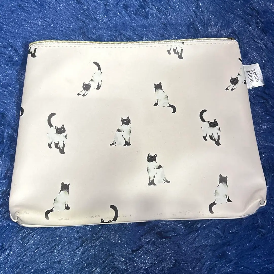未使用 gelato piqueシャムネコ柄シリーズ　上下セット gelato pique - シャムネコ 猫 ねこ パジャマ ルームウェア 上下
