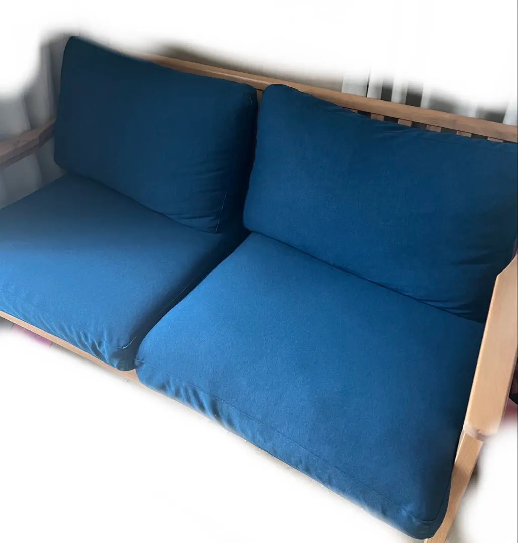 WTW TISMO 2人掛けソファ　クッション、カバー新調 WTW(ダブルティー)のTISMO SOFA2 DENIM(ティズモ ソファ2 デニム