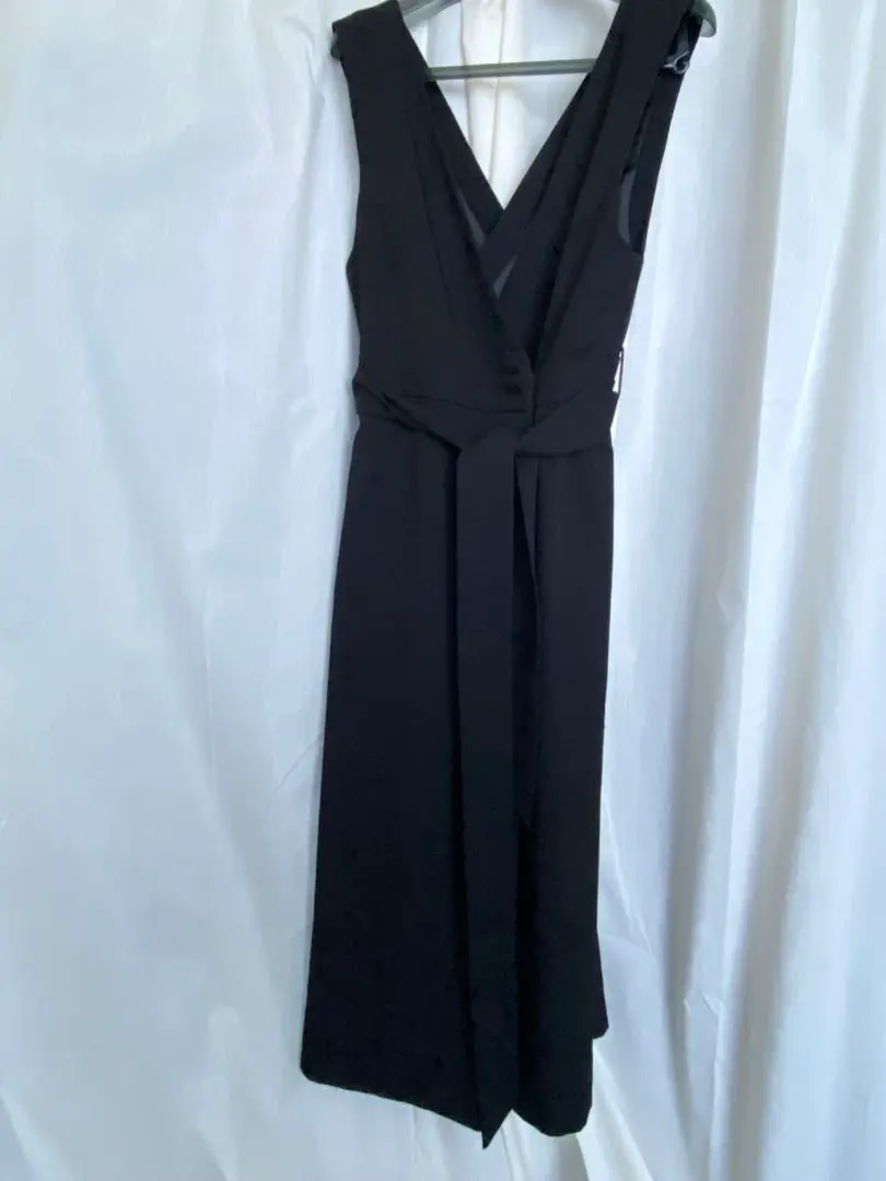 Thumbnail of ☆nano universe Waist Ribbon Wrap Dress, Black