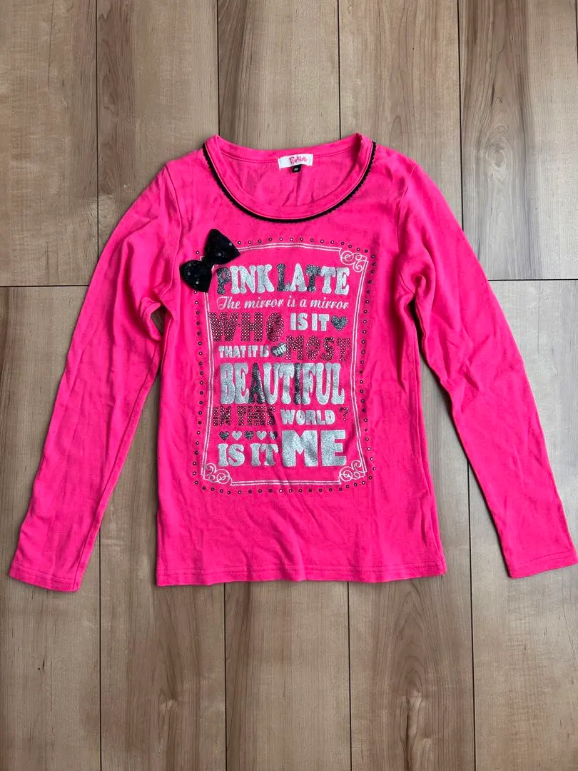Thumbnail of Price reduced: Pink Latte long-sleeved cut-and-sew T-shirt XS 150