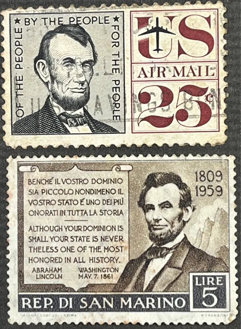 米国ビンテージ切手リンカーン。 m92020542143_1.jpg?1708749536