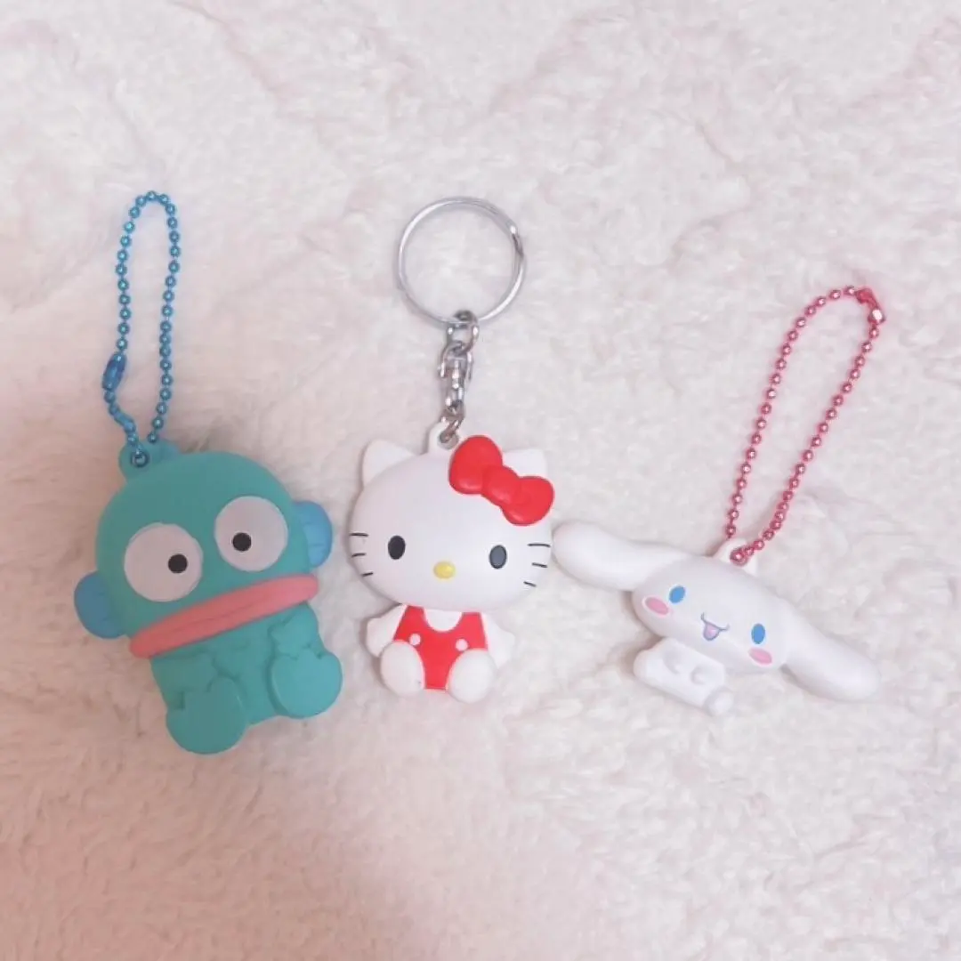 Thumbnail of Hello Kitty, Cinnamoroll, Hangyodon keychain gacha school bag (for) JK (high school girls)