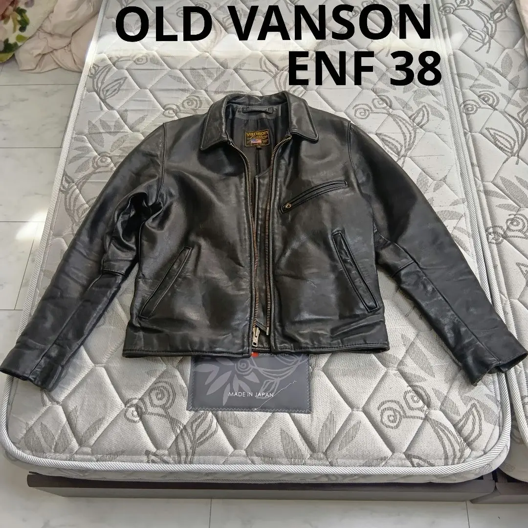【美品】VANSON ENF（エンフィールド）36 ブラック 楽天市場】バンソン VANSON ENF シングル ライダース ブラック