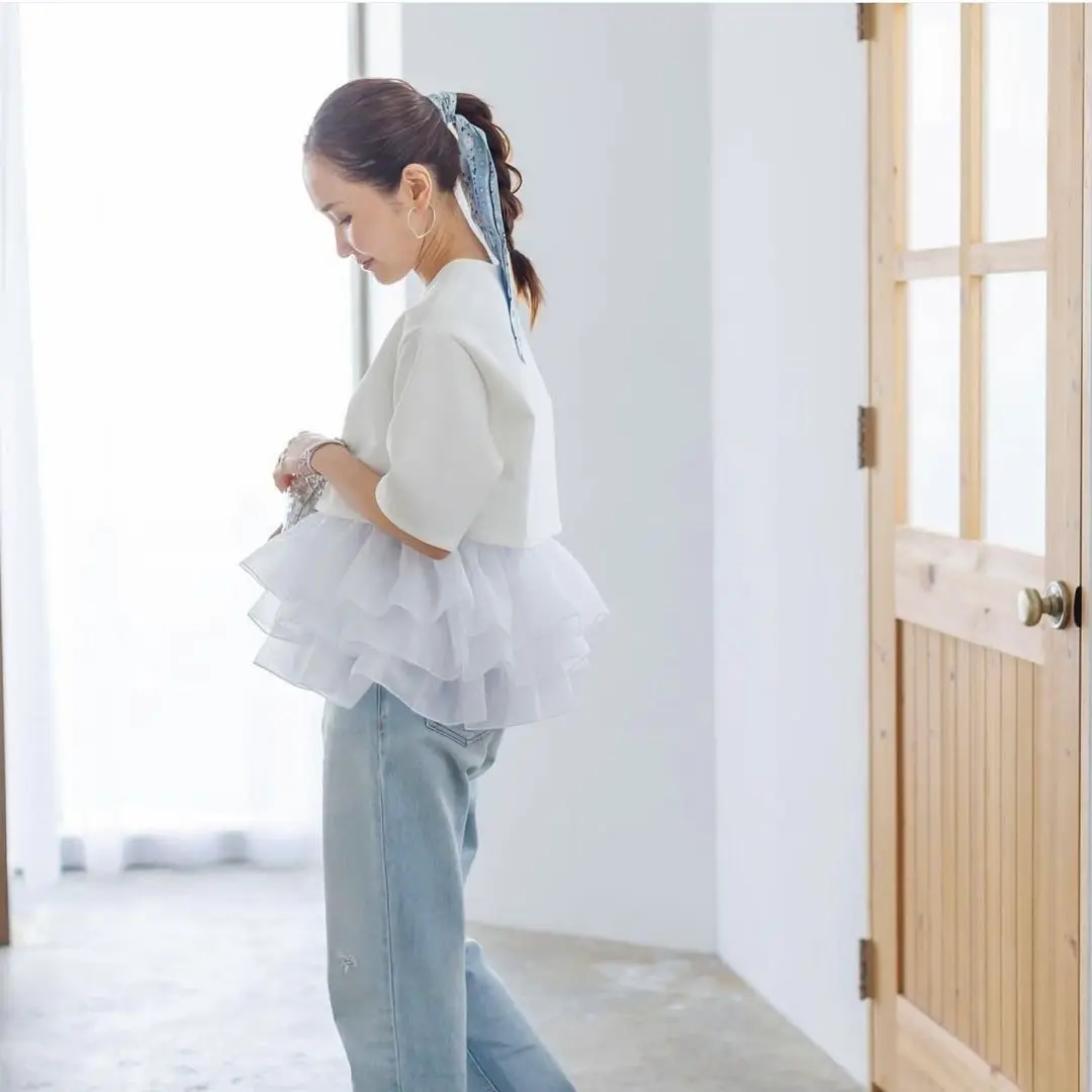 【完売品】BLUELEA ブルレア チュールスカート 2/14(FRI)21:00ー Tulle tiered skirt 即納 | Bluelea