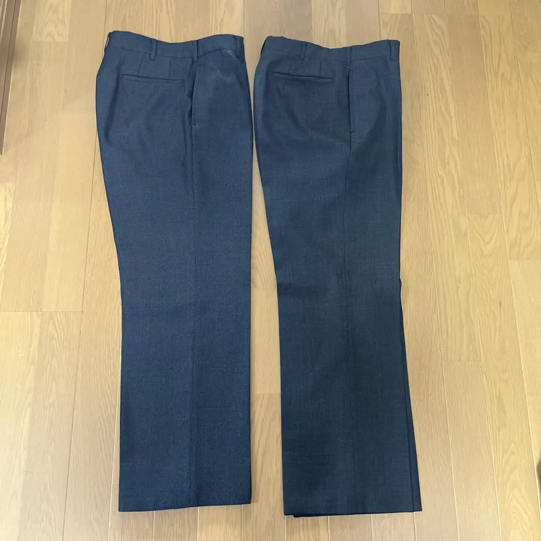 CHIPP チップ　マクベスアメリカ　グレンチェック　ワイド　スラックス　グレー CHIPP チップ マクベスアメリカ グレンチェック ワイド