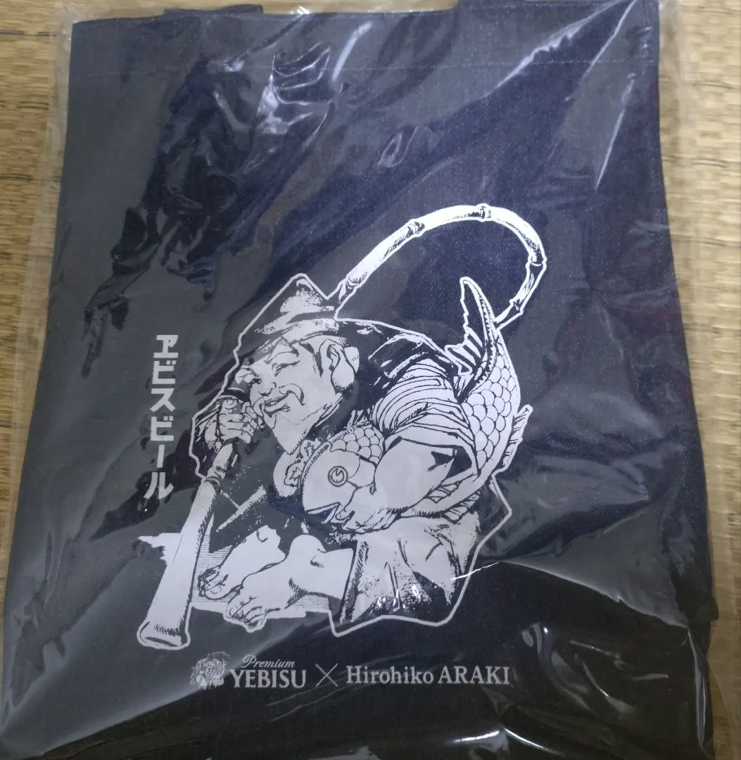 Thumbnail of YEBISU × Hirohiko Araki Denim Tote Bag: Yebisu and a Beauty by Hirohiko Araki