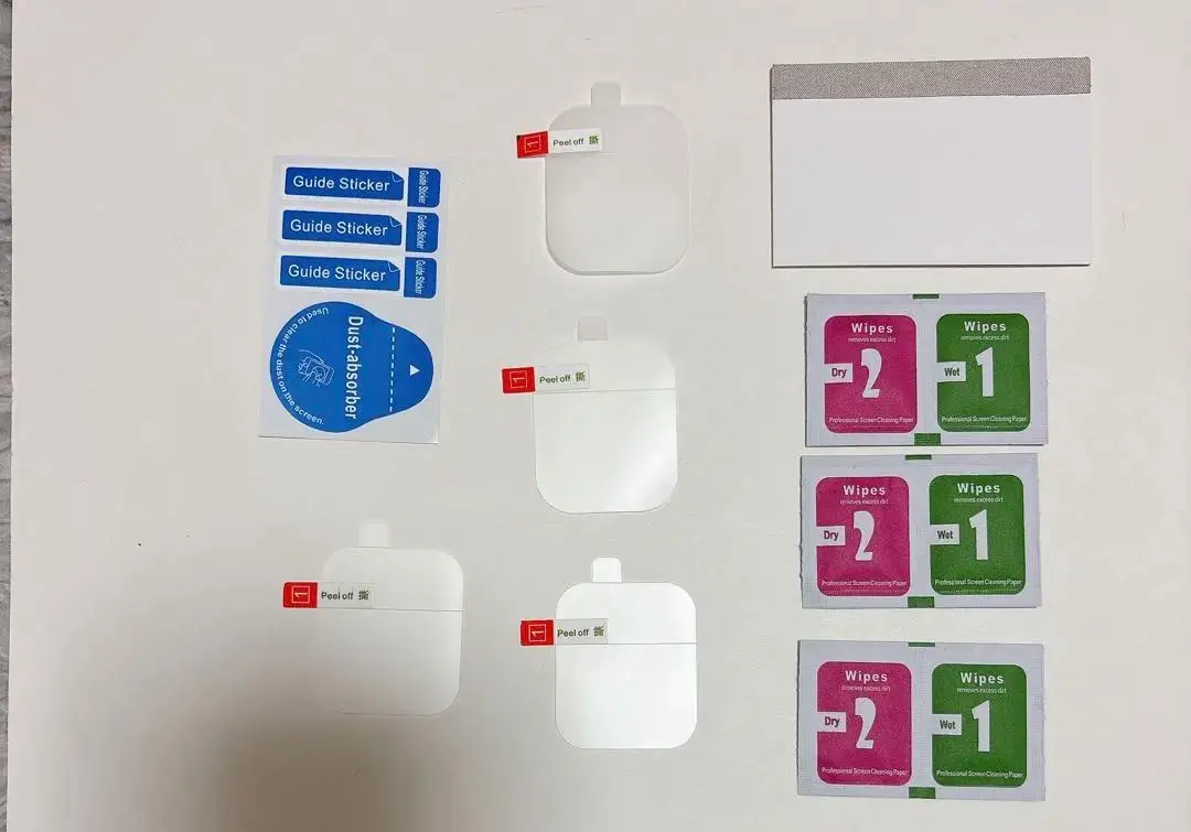 Thumbnail of Please confirm! 4-piece set, tempered glass film, protective film, wristwatch