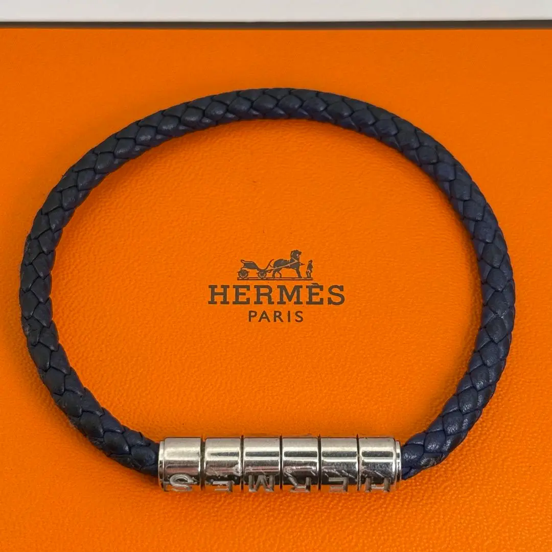 【新品未使用】エルメス/レザーブレスレット/ゴリアテ/ブラック/HERMES ブラック（黒）系 HERMES Goliath(エルメス ゴリアテ