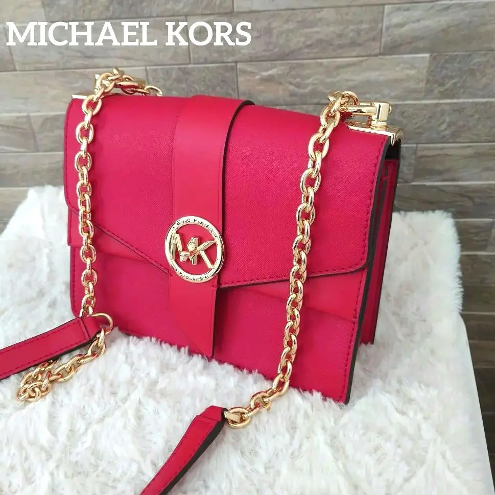 【美品】マイケルコースGREENWICH コンバーチブル クロスボディ チェーン MICHAEL KORS（マイケルコース）の「GREENWICH(グリニッチ