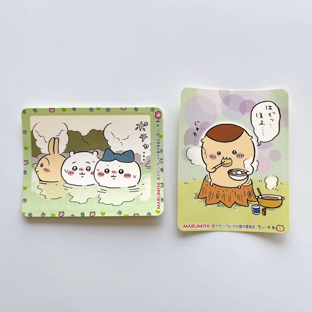 吉伊卡哇咖哩飯 貼紙2枚組 小兔 小八貓 栗子饅頭 吉伊卡哇 的縮圖