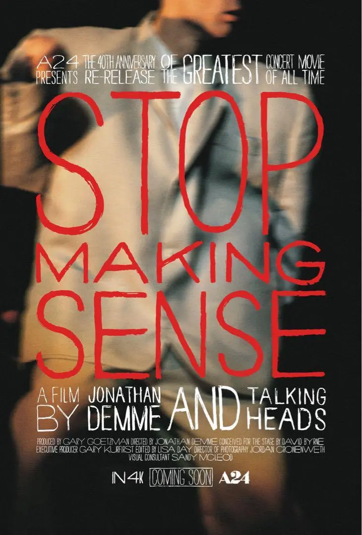 ストップメイキングセンスSTOPMAKINGSENSE USオリジナルポスター ストップ・メイキング・センス : ポスター画像 - 映画.com