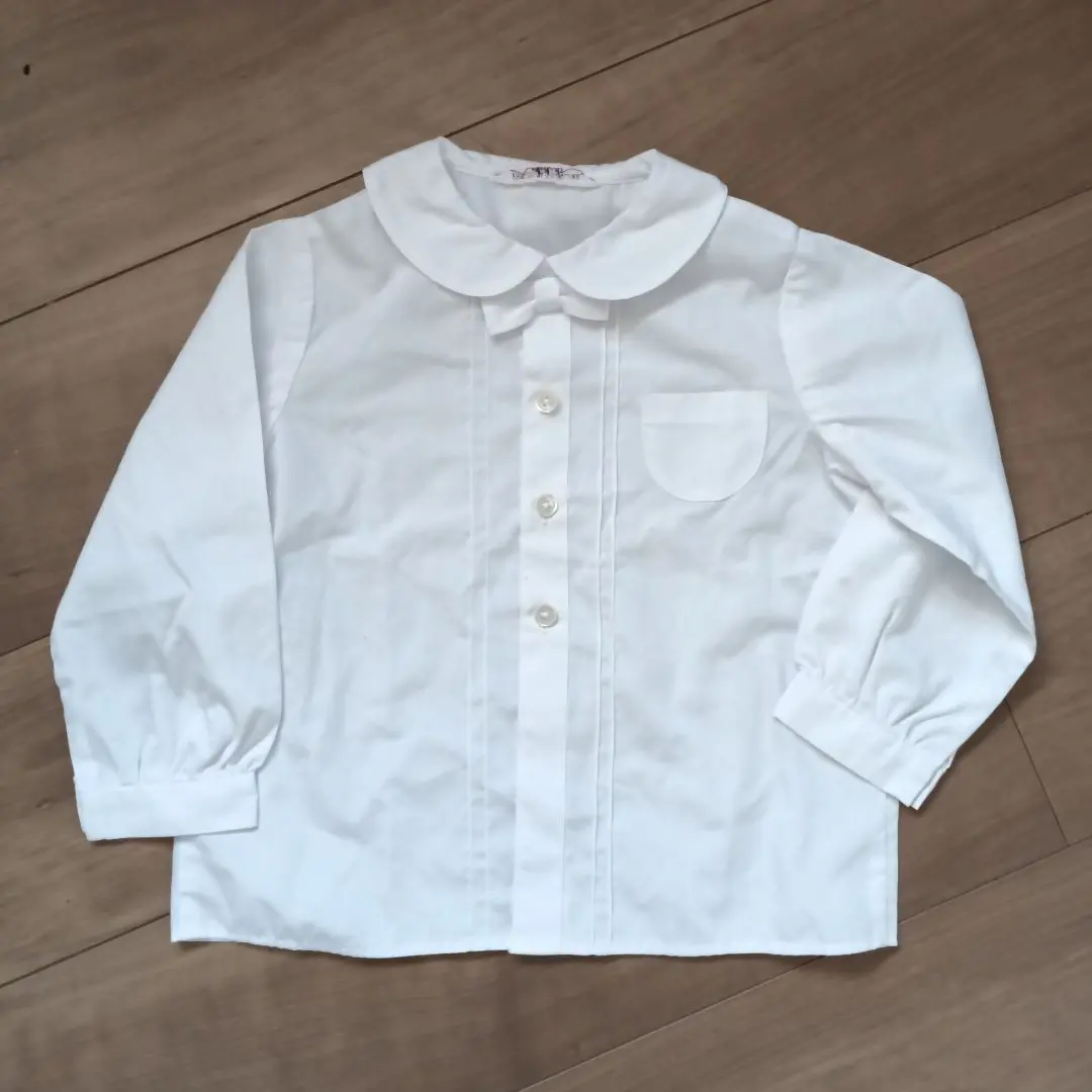 Familiar 襟付き長袖襯衫 105 碼 白色 的縮圖